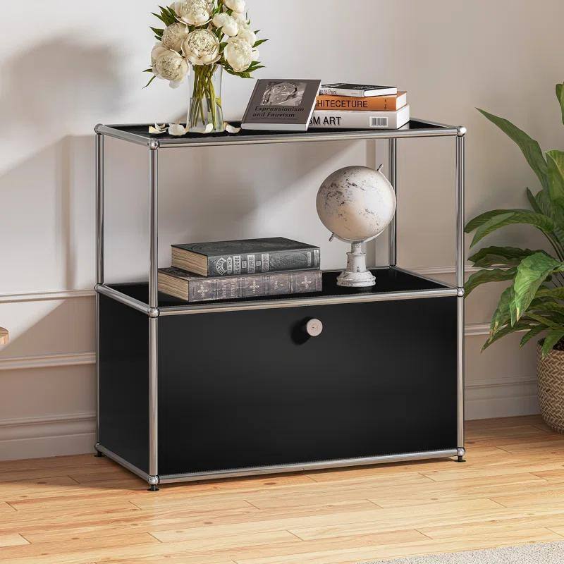 Modern Sideboard Office Storage Credenza Cabinet Metal Organizer
