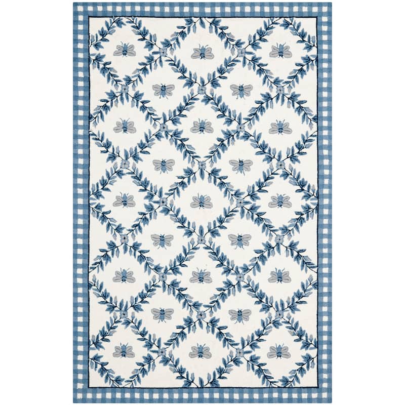 SAFAVIEH Handmade Chelsea Aubree French Country Trellis Wool Rug