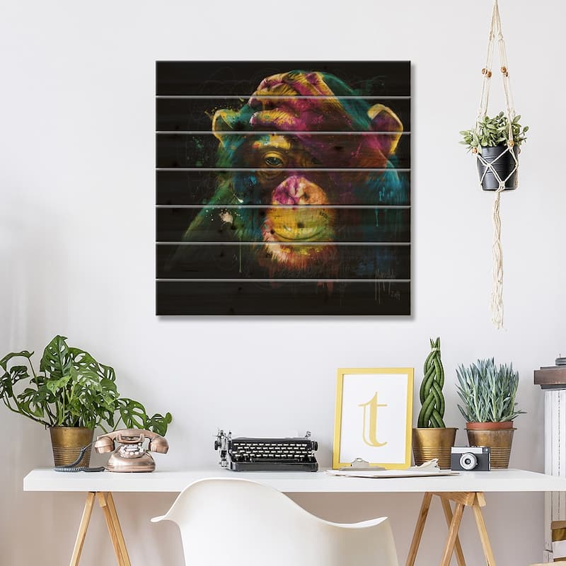 Darwin's Preoccupations Print On Wood by Patrice Murciano - Multi-Color