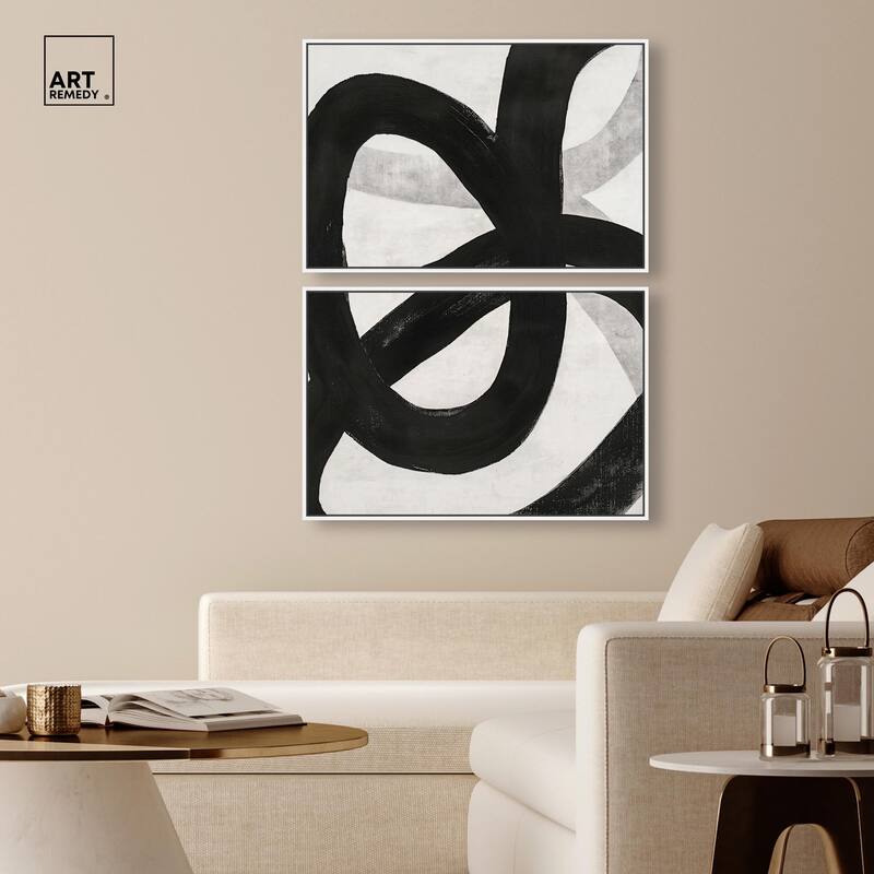 Infinite Loop I Canvas Set of 2 by Art Remedy