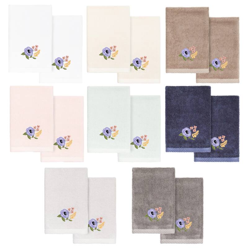 Authentic Hotel and Spa Turkish Cotton Verano 2PC Fingertip Towel Set