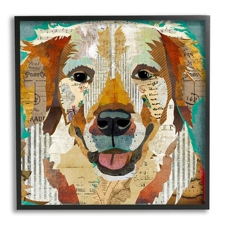 Stupell Industries Smiling Labradoodle Wood Wall Plaque - 12"x12", Patchwork Design By Keri Rodgers - View #12