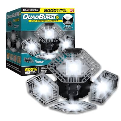 Bell + Howell Quadburst 8000 Lumens Multi-Directional LED Ceiling Light