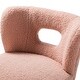preview thumbnail 33 of 34, Dulcinea Ullna Lambskin Sherpa Upholstery Accent Chair by HULALA HOME