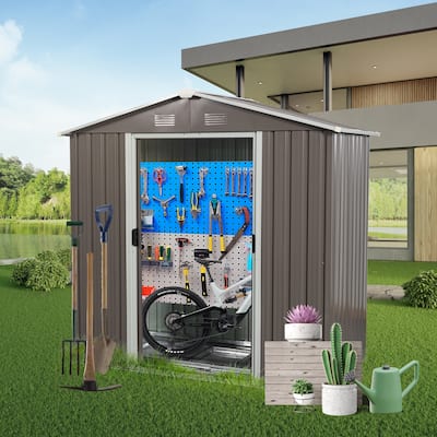 8 x 4FT Outdoor Metal Storage Shed