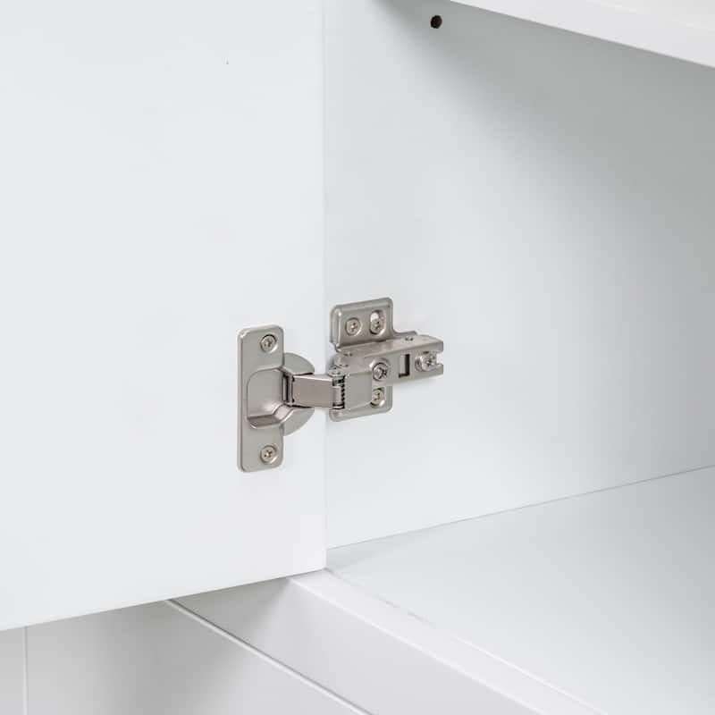 36 in. W x 18 in. D x 33 in. H Freestanding Bath Vanity Cabinet without Top in White - 36 in.
