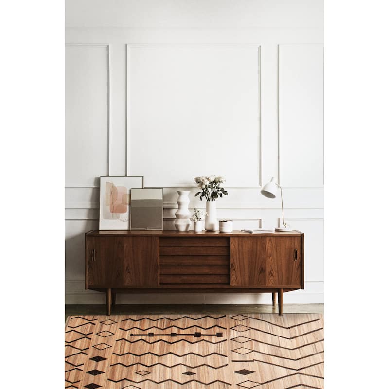Sivas Tan Kilim 5'9" x 7'10" - 5'9 x 7'10
