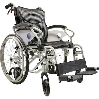 Aluminum alloy multi-function wheelchair. Unique 6 tire design. Quickly switch between self-use and companion mode