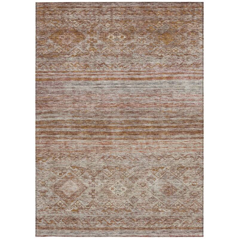 HomeRoots Floral Transitional Rectangle Outdoor Rug