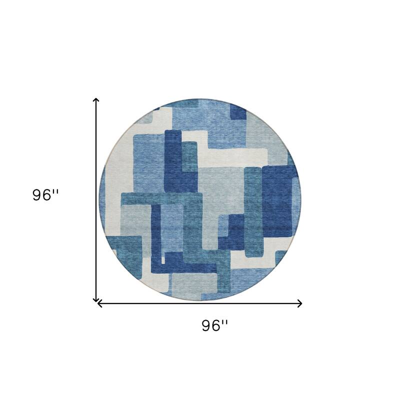 HomeRoots Abstract Transitional Rectangle Outdoor Rug