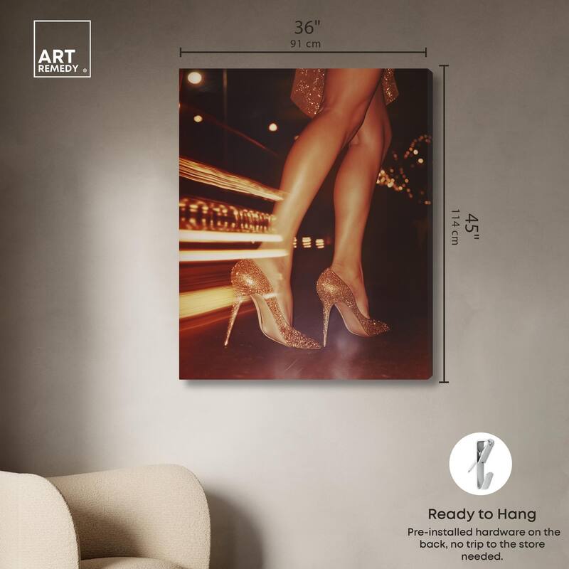 Sparkly Nights Canvas by Art Remedy, Gallery Wrapped