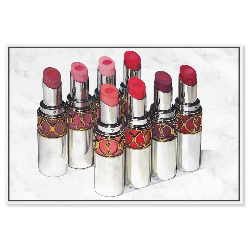 Doll Memories - Lipsticks 22 Canvas by Art Remedy