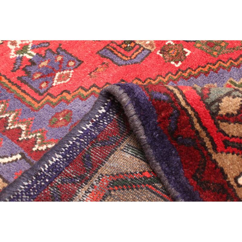 ECARPETGALLERY Hand-knotted Andelz Red Wool Rug - 4'3 x 7'1