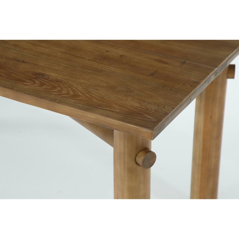 62.99 Inch Solid Wood Home Office Desk