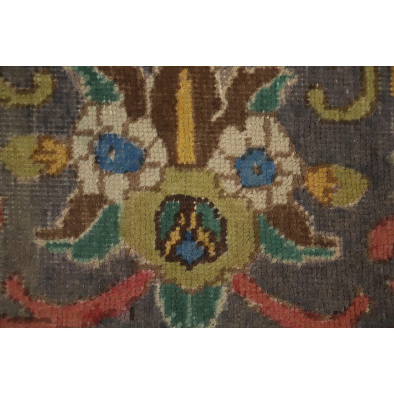 Hand Knotted Oriental 100% Wool Carpet Traditional Floral Green Tabriz Area Rug - 12' 7'' X 9' 9''