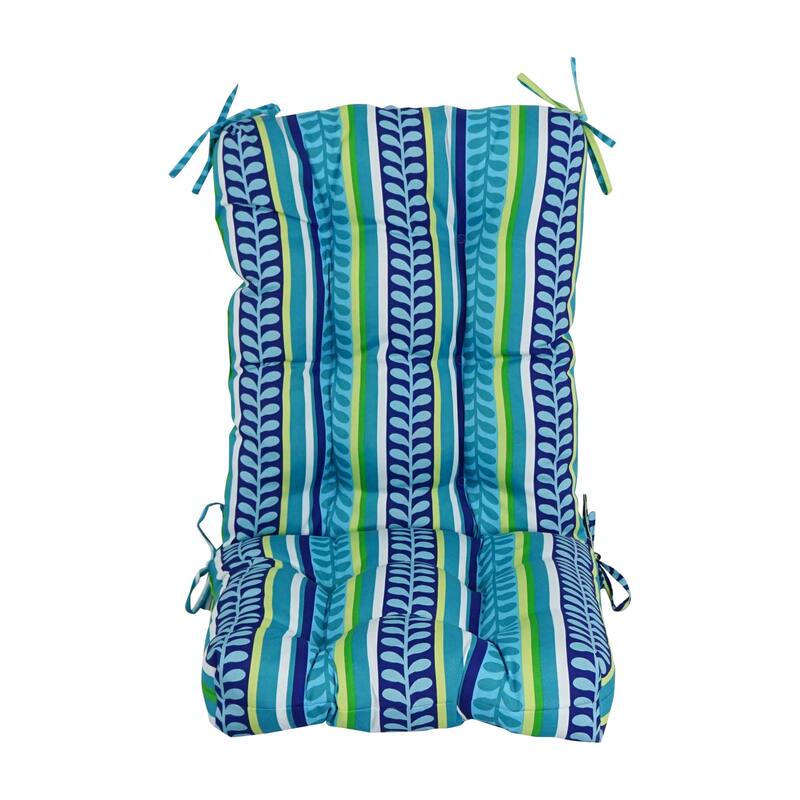Multi-section Tufted Outdoor Seat/Back Chair Cushion (Multiple Sizes)