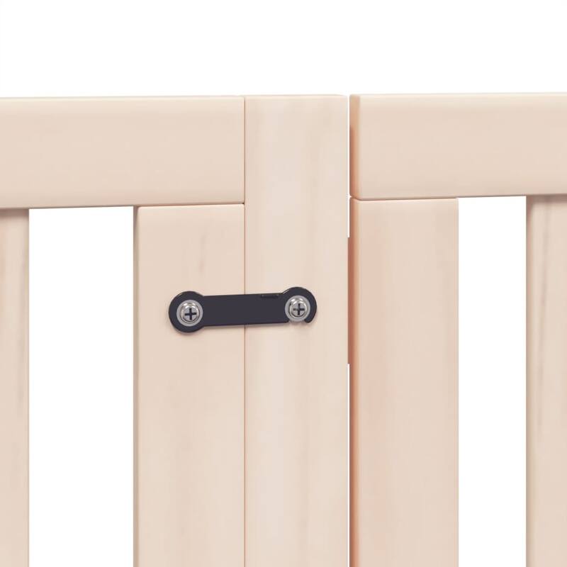 vidaXL Dog Gate Poplar wood Foldable Dog Gate Rectangular