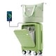 preview thumbnail 18 of 39, Front Opening 20-Inch Carry-On Luggage with Expandable Travel Bag Set Green