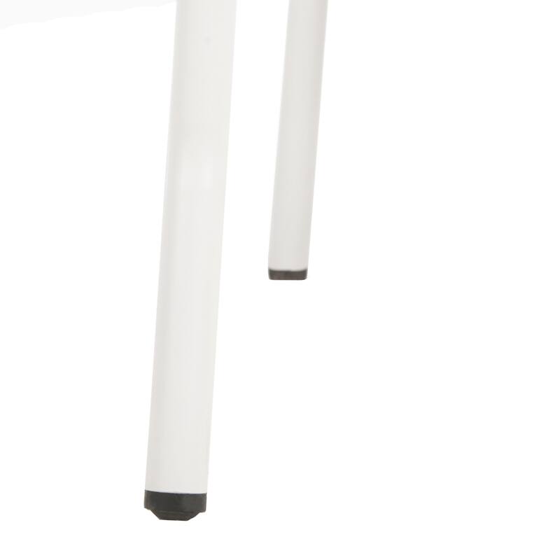 SAFAVIEH Outdoor Kiarra Chair - Navy / White (Set of 2) - 18Wx22Dx35H