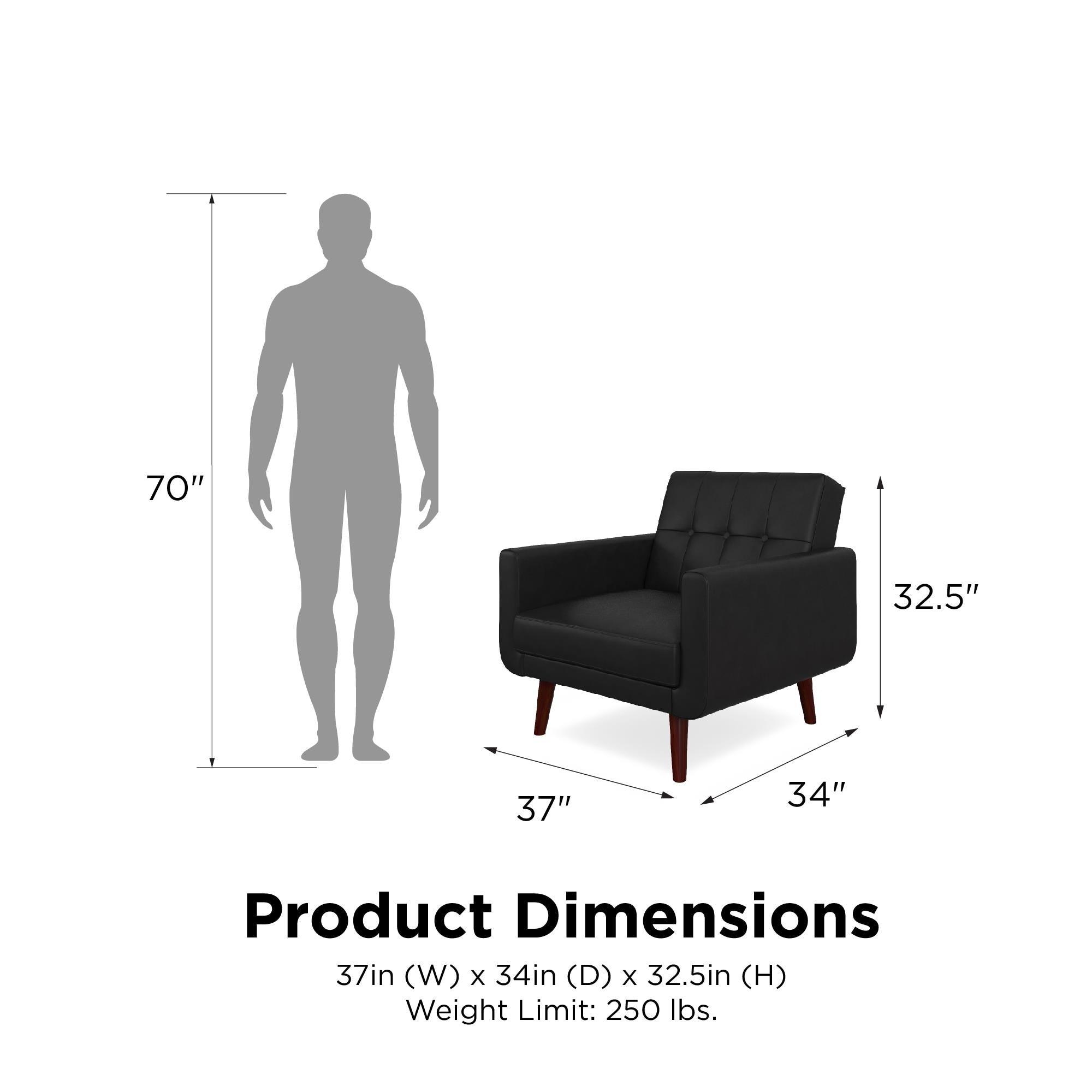 Avenue greene fania faux leather modern chair sale