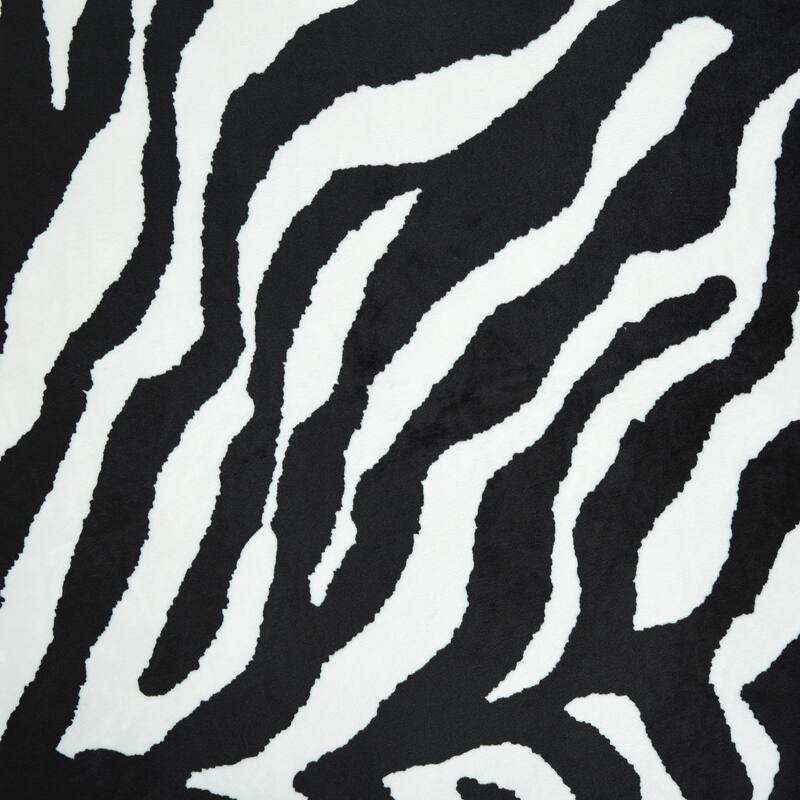 Dann Foley - Square Cushion - Zebra Print Upholstery