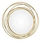 preview thumbnail 1 of 1, Uttermost Whirlwind 39" Round Wire Framed Modern Gold Large Wall