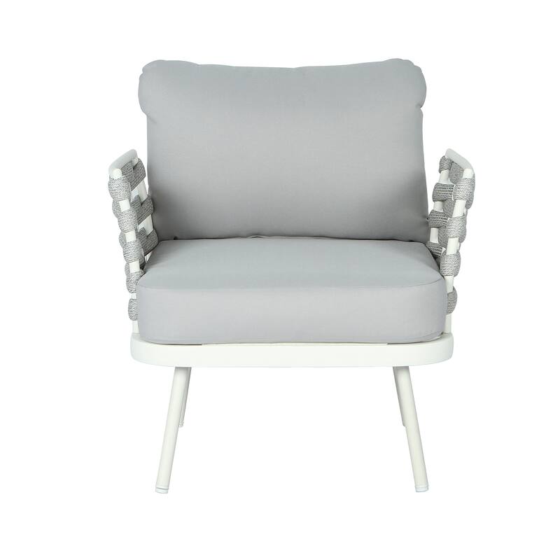 Christopher Knight Home - Langdon Patio Steel Club Chair（Set of 2）