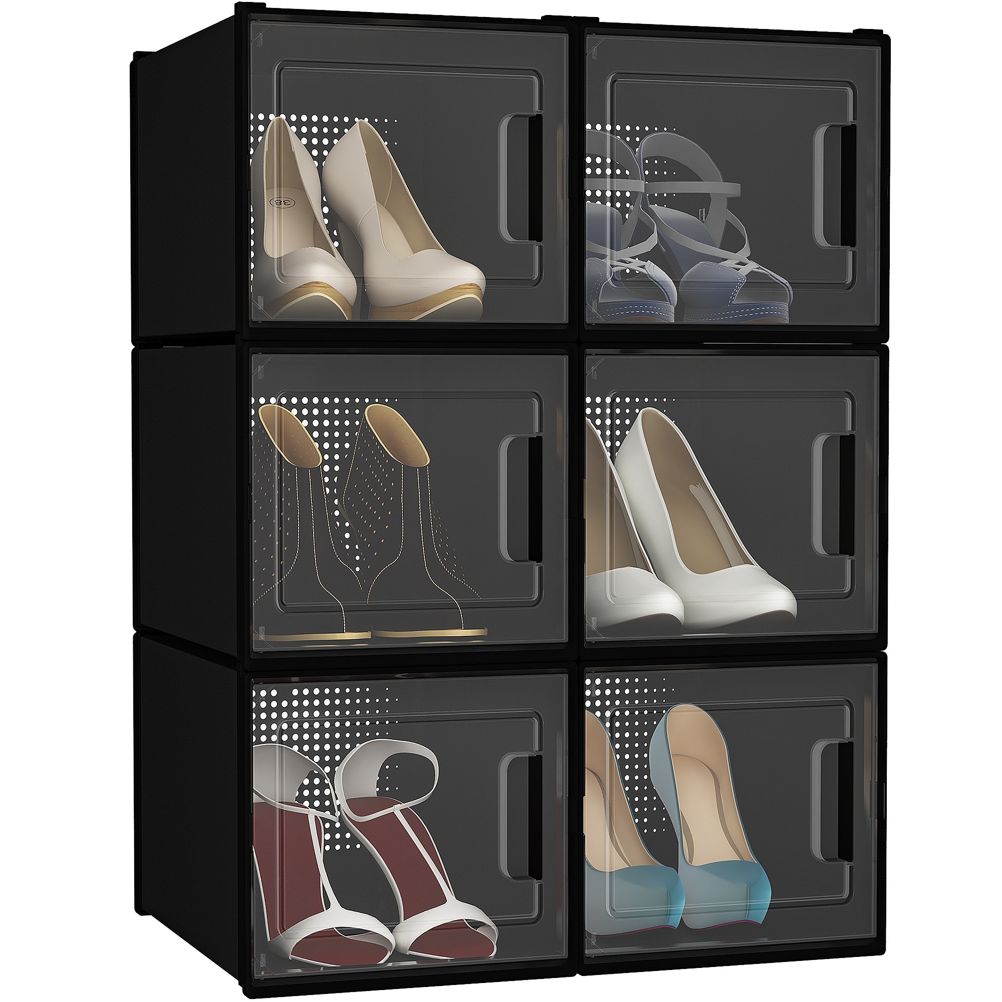 High heel shoe storage boxes 2025