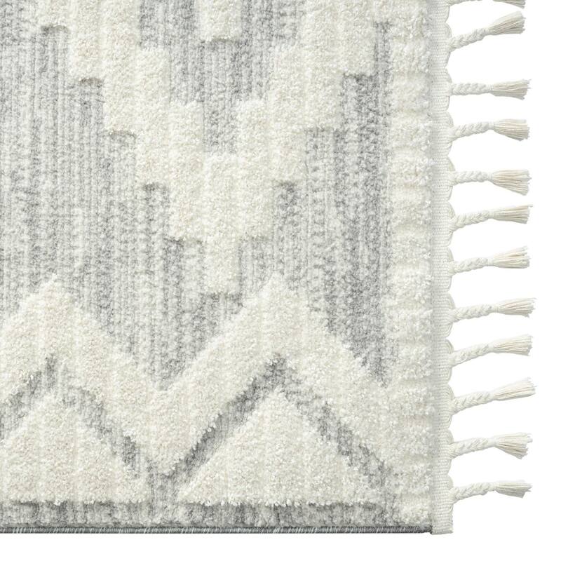 Luxe Weavers South Western Geometric Diamond Area Rug, Indoor Fringe Carpet