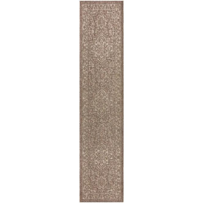 Nourison Tulum Indoor/Outdoor Persian Area Rug - 2'2" x 10' - Brown