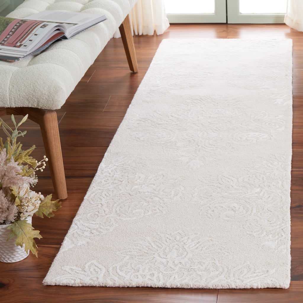 SAFAVIEH Handmade Glamour Chirata Modern Wool & Viscose Rug