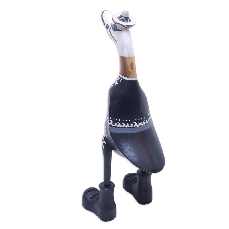 Novica Handmade Duck Of The Dead Wood Sculpture