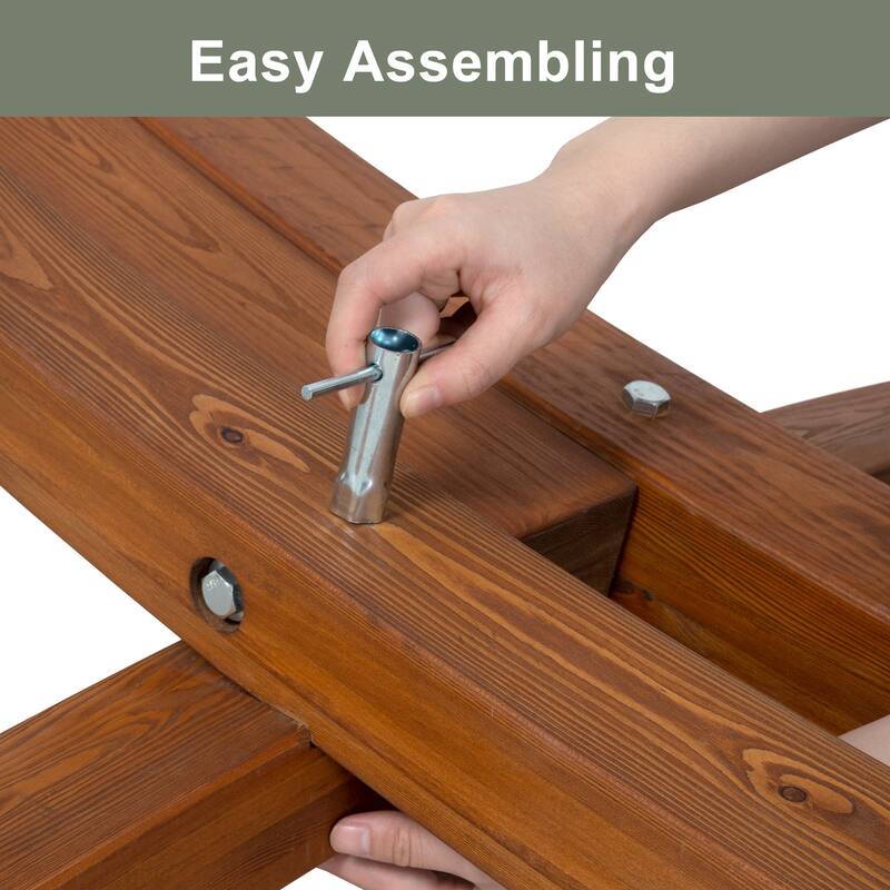 Double Spreader Bar Hammock With 13.5 ft. Wooden Stand - 162*55.1*48.8