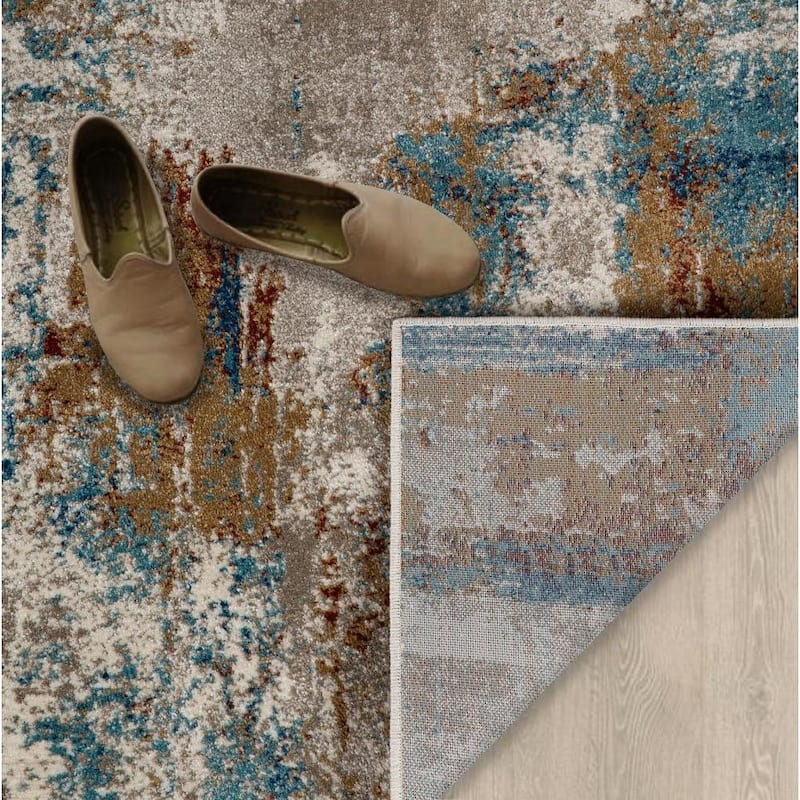 Luxe Weavers Modern Abstract Area Rug, Stain-Resistant Carpet - 5' x 7'