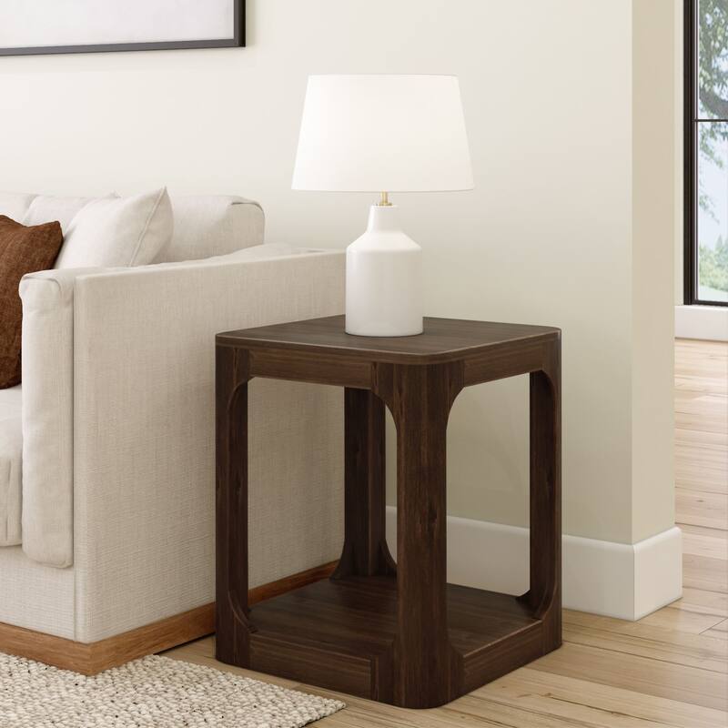 Plank and Beam Forma Square Side Table - 20" - Walnut