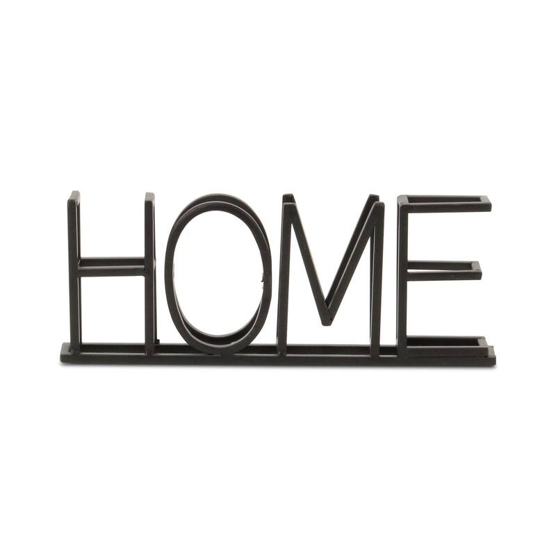 Double Row Home Metal Sign - 10.5"