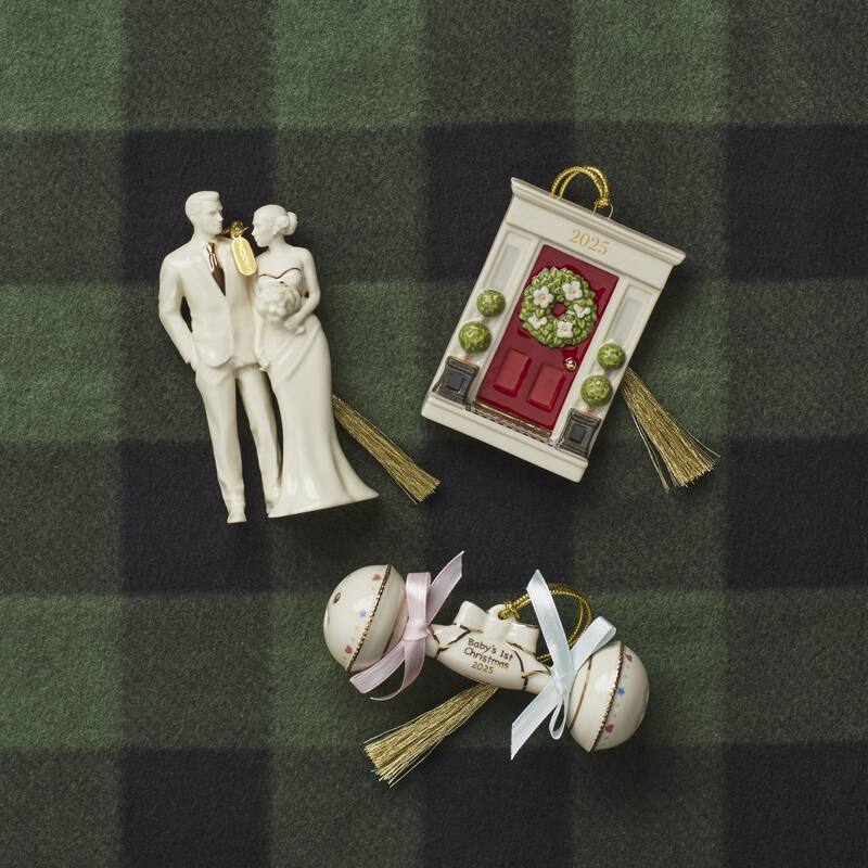 Lenox 2025 Baby's 1st Christmas Rattle Ornament