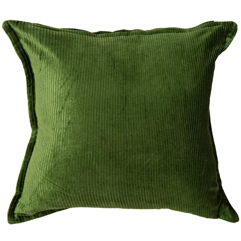Rizzy Home Solid Velvet and Corduroy Throw Pillow
