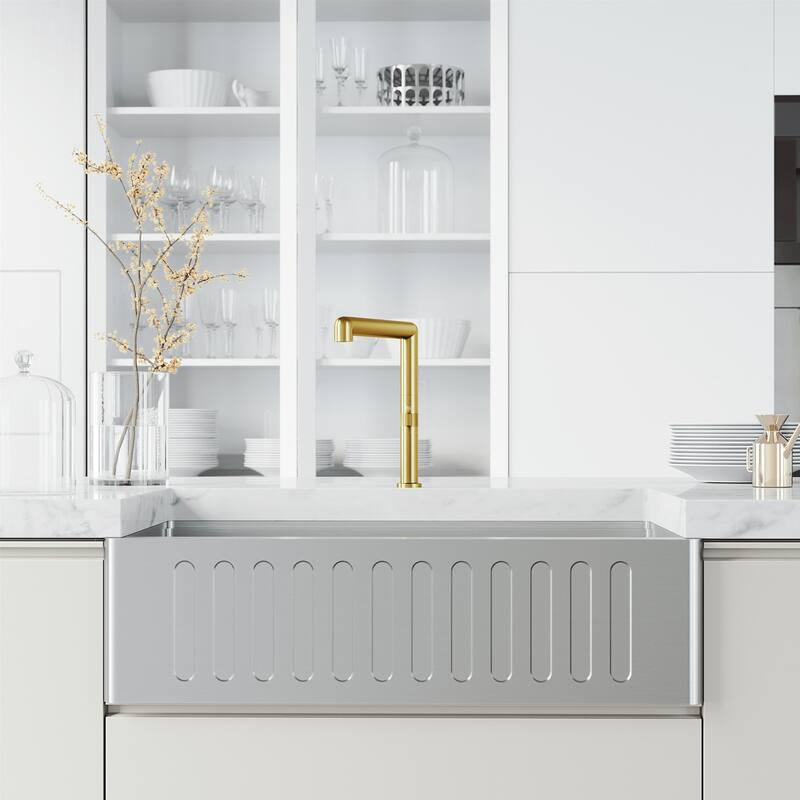 VIGO Jewel 11" H Single Handle Kitchen Bar Faucet