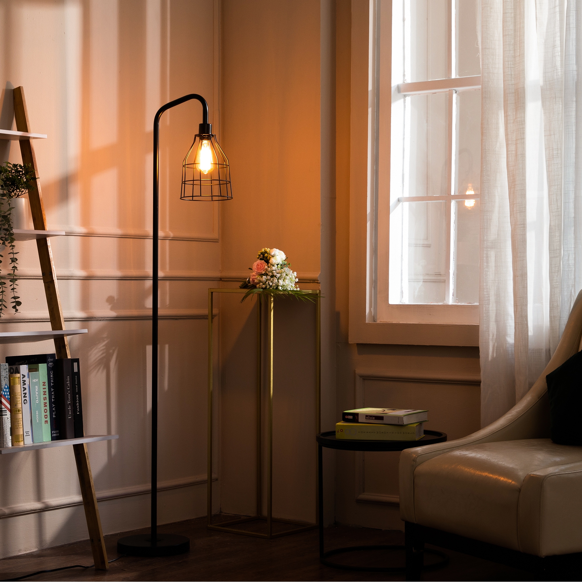 Retro industrial floor lamp cheap