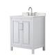 Option White / Giotto Quartz Top / Polished Chrome