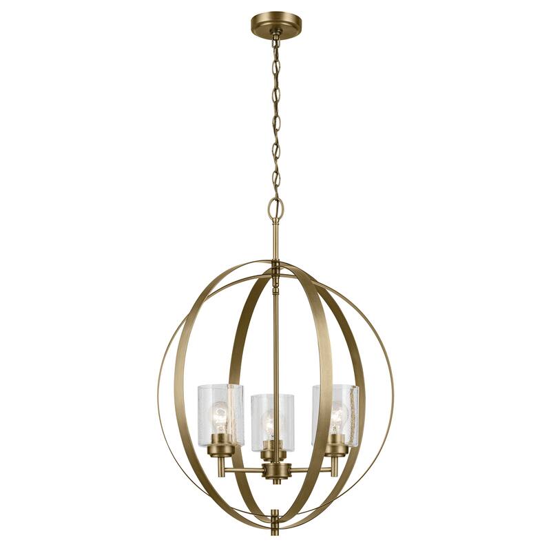 Kichler Lighting Winslow 24.5 3-Light Natural Brass Chandelier - 24.5 in