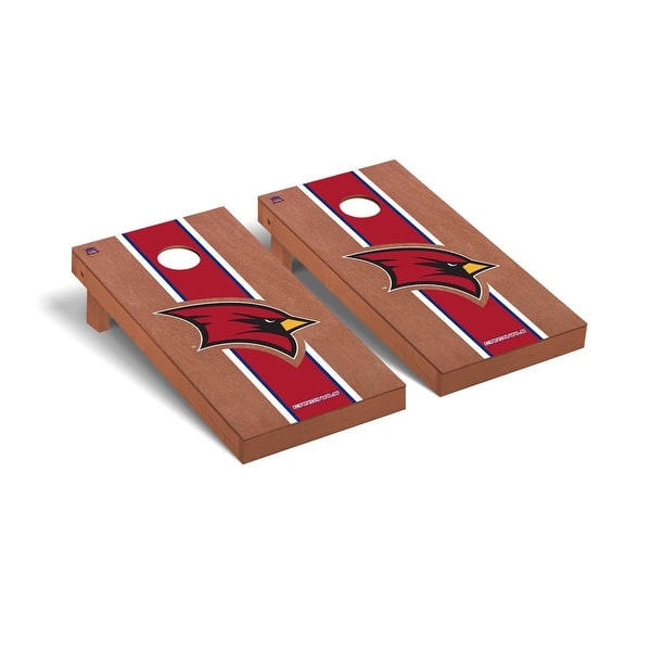 slide 2 of 5, Saginaw Valley State SVSU Cardinals Rosewood Cornhole Board Set