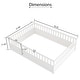 preview thumbnail 5 of 14, Full size Floor bed, integral construction with super high security barrier, door, children's floor bed frame, Montessori