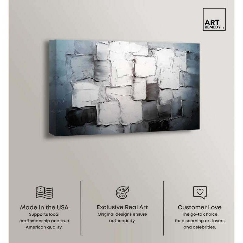 Urban Grid Canvas by Art Remedy, Gallery Wrapped
