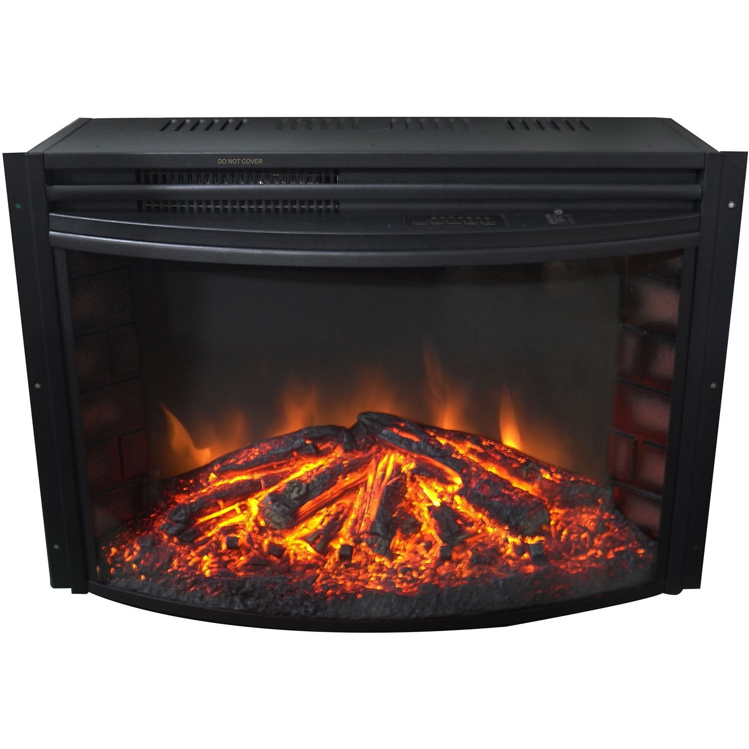 Cambridge 25-inch Freestanding Curved Electric Fireplace Insert - On Sale -  Bed Bath u0026 Beyond - 24249670