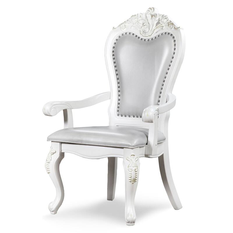 Furniture of America Eugene Traditional Solid Wood 7-Piece Expandable Dining Table Set