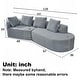 preview thumbnail 23 of 68, Christopher Knight Home - Olivia Curved Foam Sofa Set - 116"L