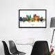 preview thumbnail 6 of 13, iCanvas "Dayton Ohio Skyline" by Michael Tompsett Framed