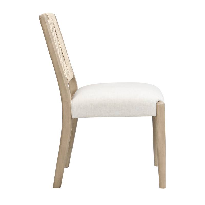 Christopher Knight Home - Modern 5 Piece Wooden Dining Set with Woven Back Upholstered Chairs